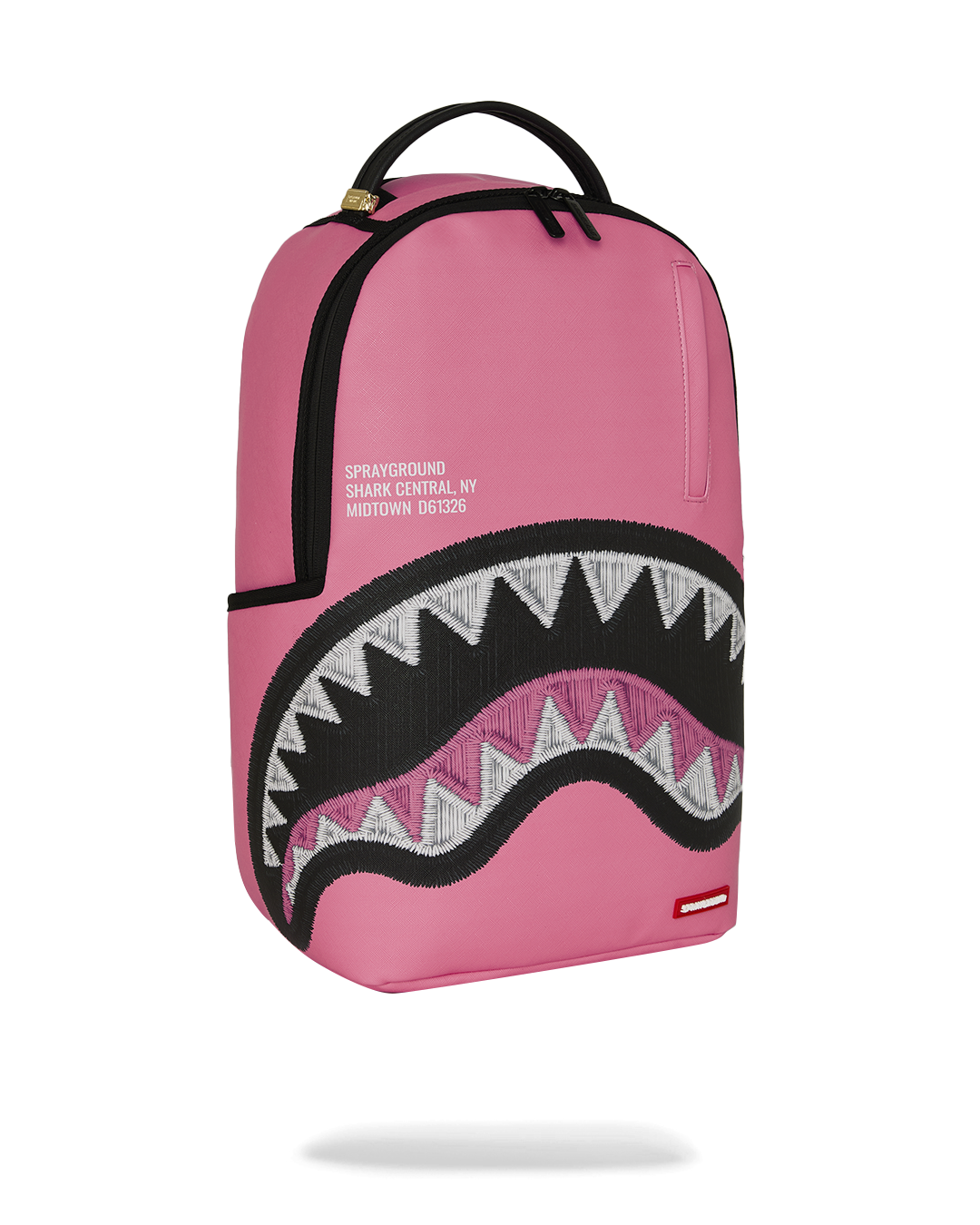 SHARK CENTRAL PINK EMBROIDERED SHARK DLXSV BACKPACK