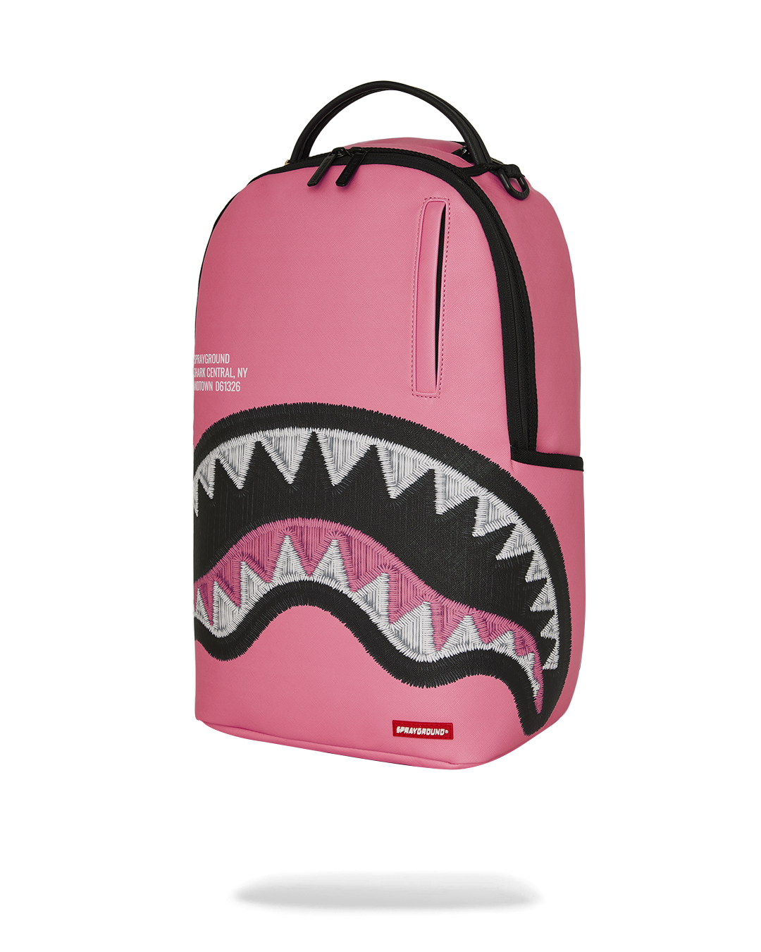 SHARK CENTRAL PINK EMBROIDERED SHARK DLXSV BACKPACK