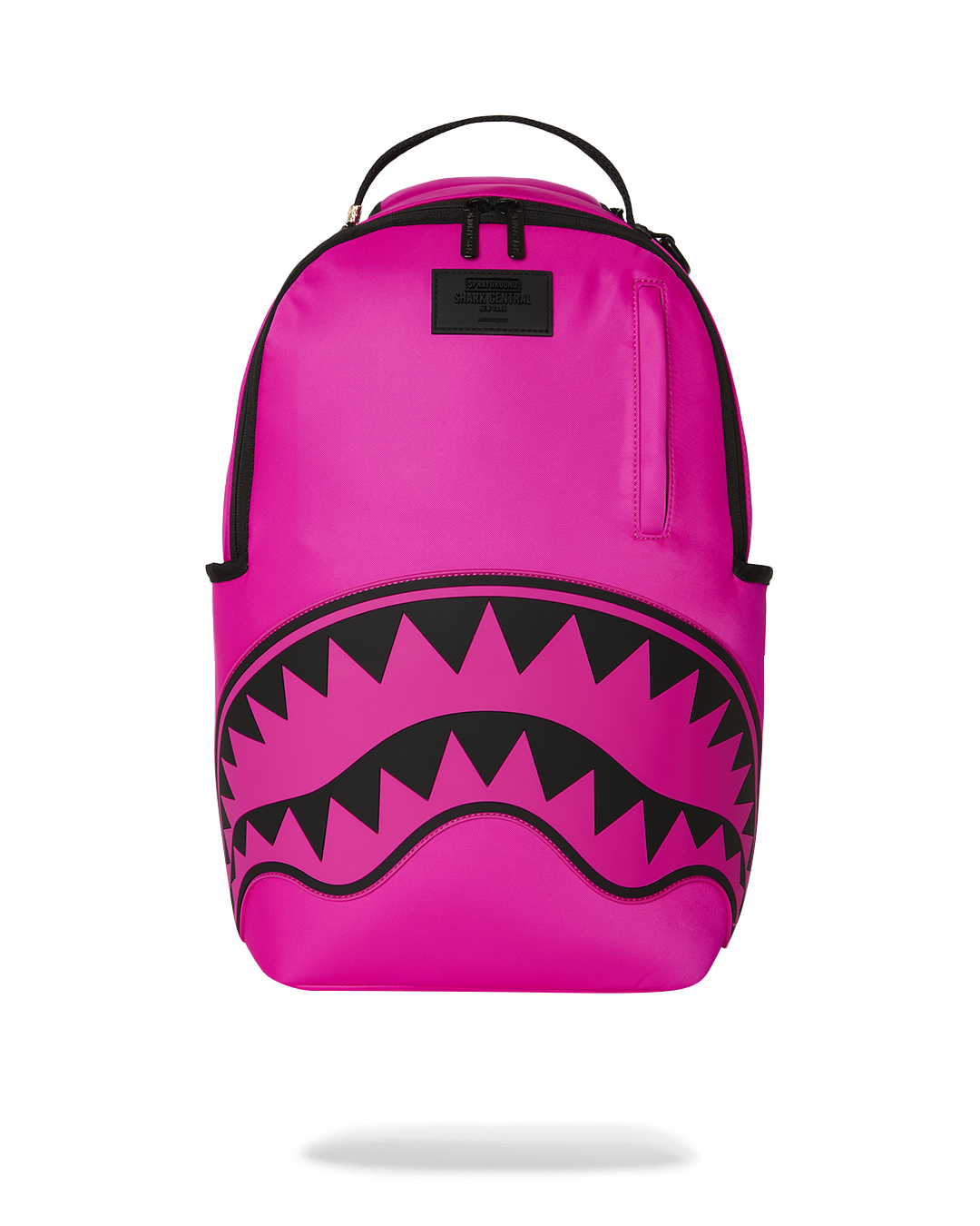 SHARK CENTRAL WHITE STENCIL SHARK PINK DLXSV BACKPACK