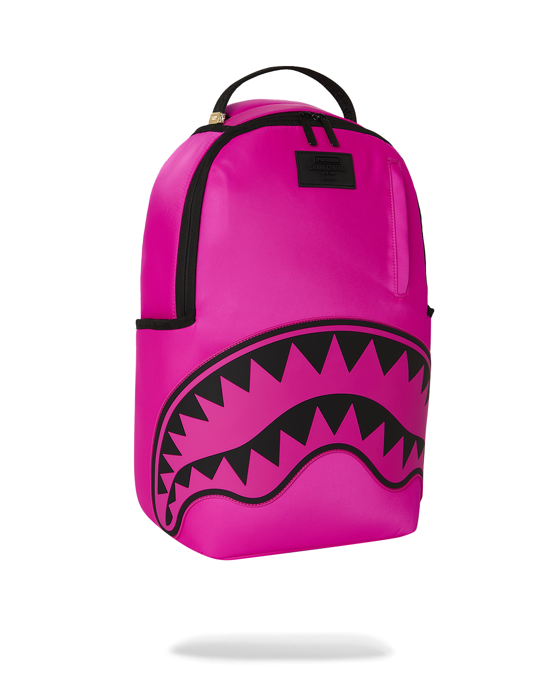 SHARK CENTRAL WHITE STENCIL SHARK PINK DLXSV BACKPACK