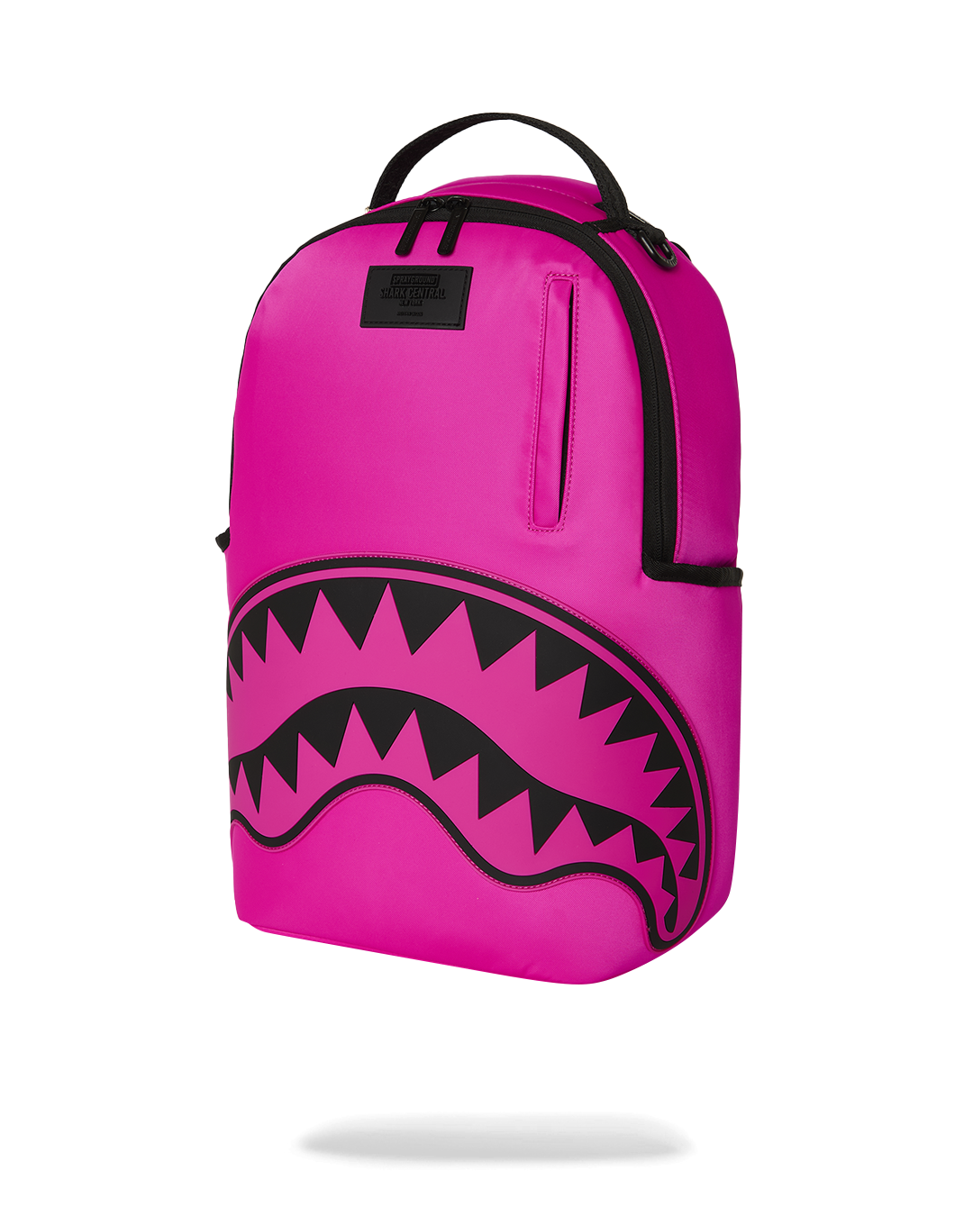 SHARK CENTRAL WHITE STENCIL SHARK PINK DLXSV BACKPACK