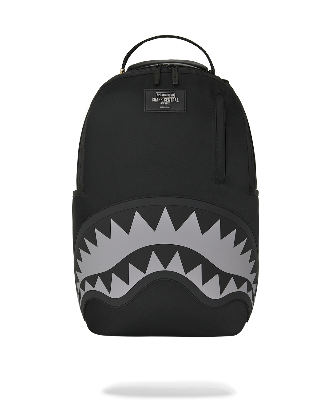 SHARK CENTRAL BLACK NYLON GRAY EMBOSSED DLXS BACKPACK