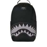 SHARK CENTRAL BLACK NYLON GRAY EMBOSSED DLXS BACKPACK