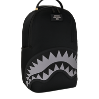 SHARK CENTRAL BLACK NYLON GRAY EMBOSSED DLXS BACKPACK