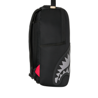 SHARK CENTRAL BLACK NYLON GRAY EMBOSSED DLXS BACKPACK