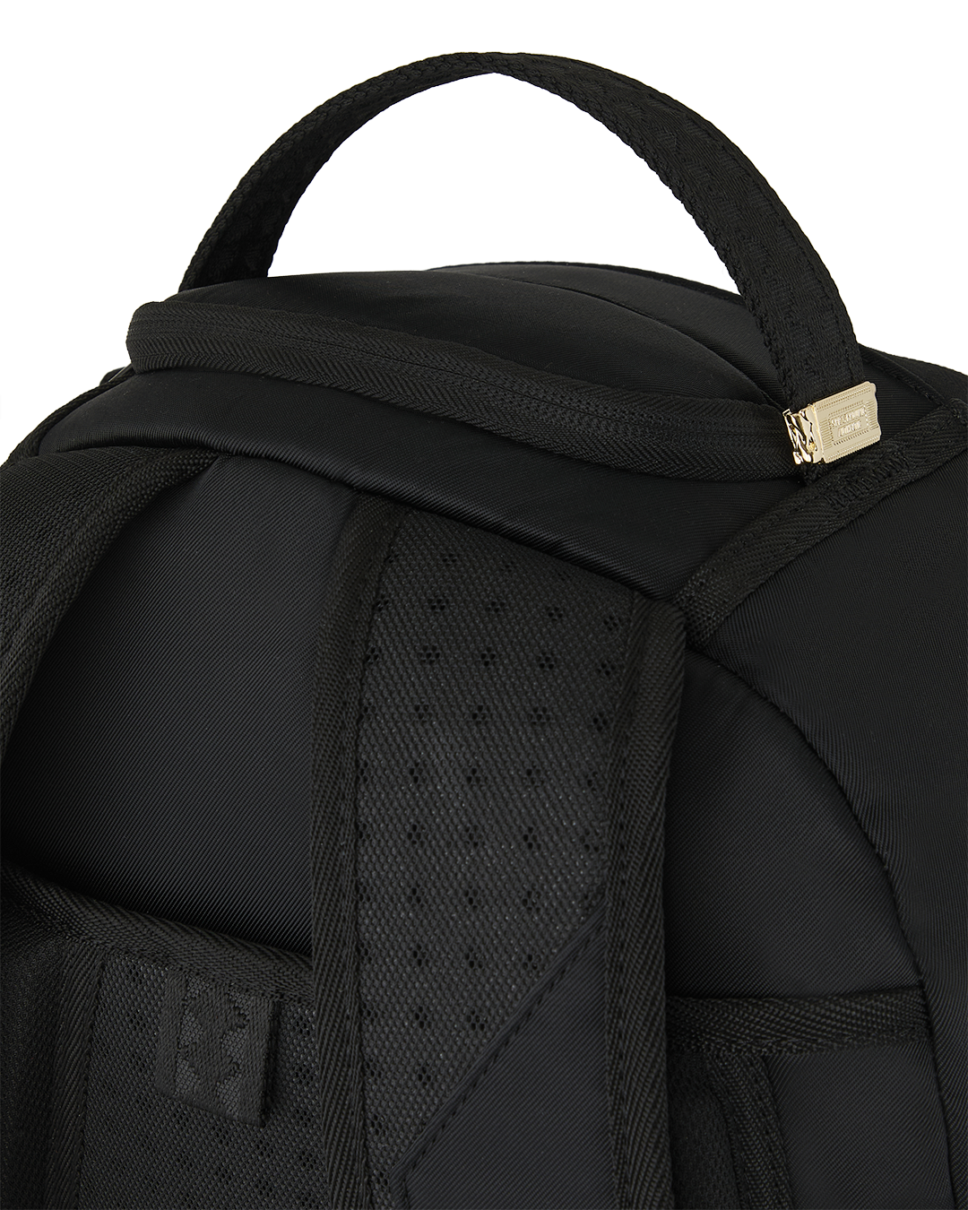 SHARK CENTRAL BLACK NYLON GRAY EMBOSSED DLXS BACKPACK