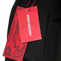 SHARK CENTRAL BLACK NYLON GRAY EMBOSSED DLXS BACKPACK