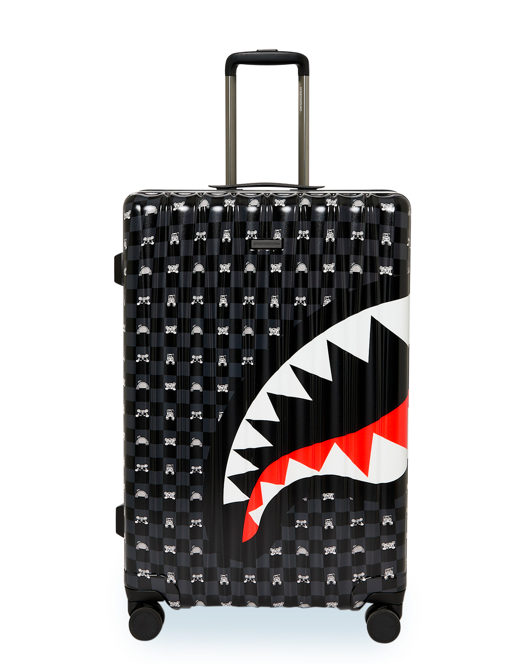 GRAY PEEKING CHARACTER CHECK FULL-SIZE LUGGAGE