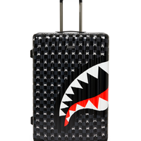 GRAY PEEKING CHARACTER CHECK FULL-SIZE LUGGAGE