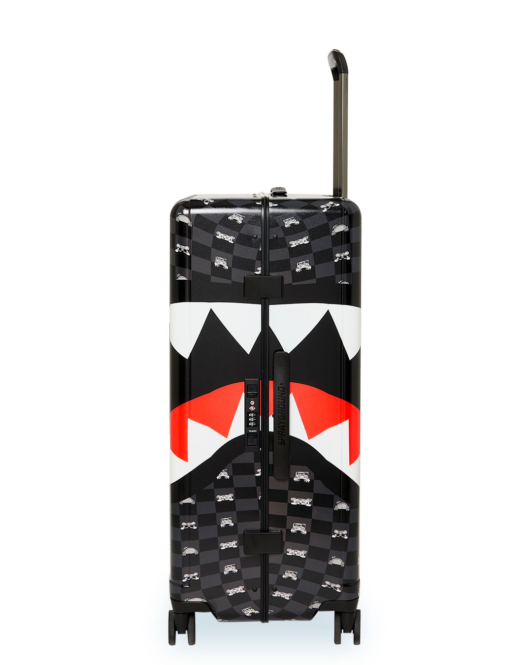 GRAY PEEKING CHARACTER CHECK FULL-SIZE LUGGAGE