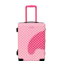 PINK SHARKS IN PARIS PATCH CARRY-ON LUGGAGE