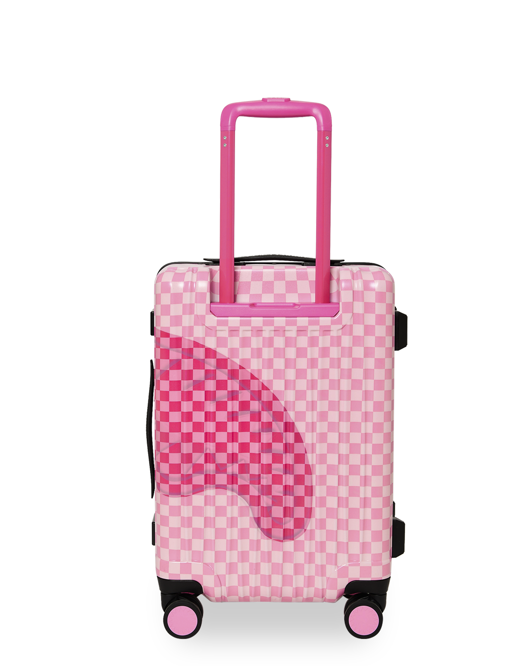 PINK SHARKS IN PARIS PATCH CARRY-ON LUGGAGE