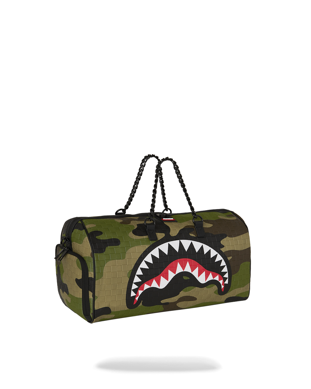 WOODLAND CAMO CHECK CHAIN DUFFLE