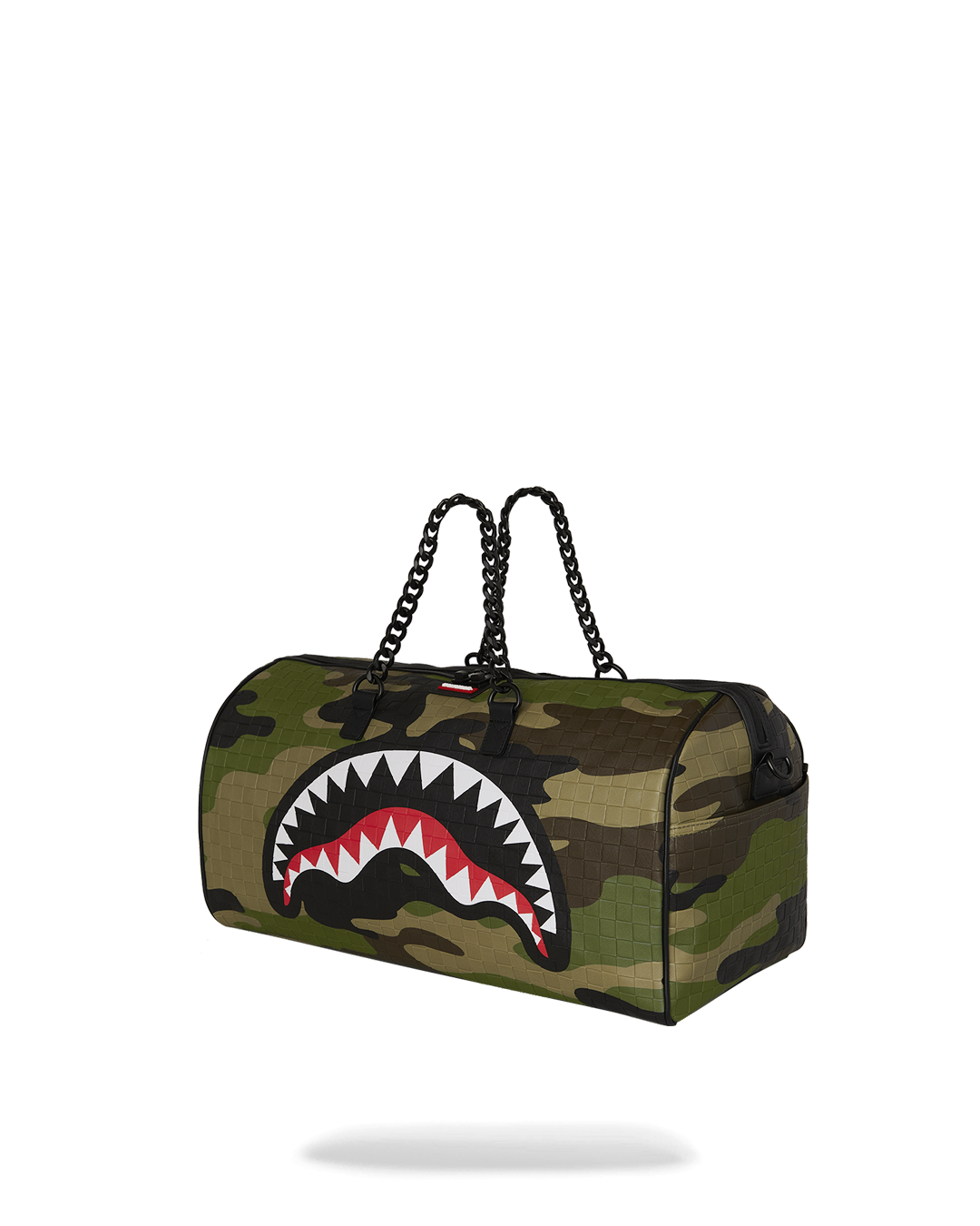 WOODLAND CAMO CHECK CHAIN DUFFLE