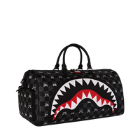 GRAY PEEKING CHARACTER CHECK DUFFLE