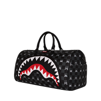 GRAY PEEKING CHARACTER CHECK DUFFLE