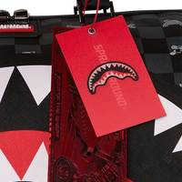 GRAY PEEKING CHARACTER CHECK DUFFLE