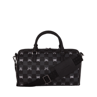 GRAY PEEKING CHARACTER CHECK MINI DUFFLE