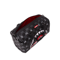 GRAY PEEKING CHARACTER CHECK MINI DUFFLE