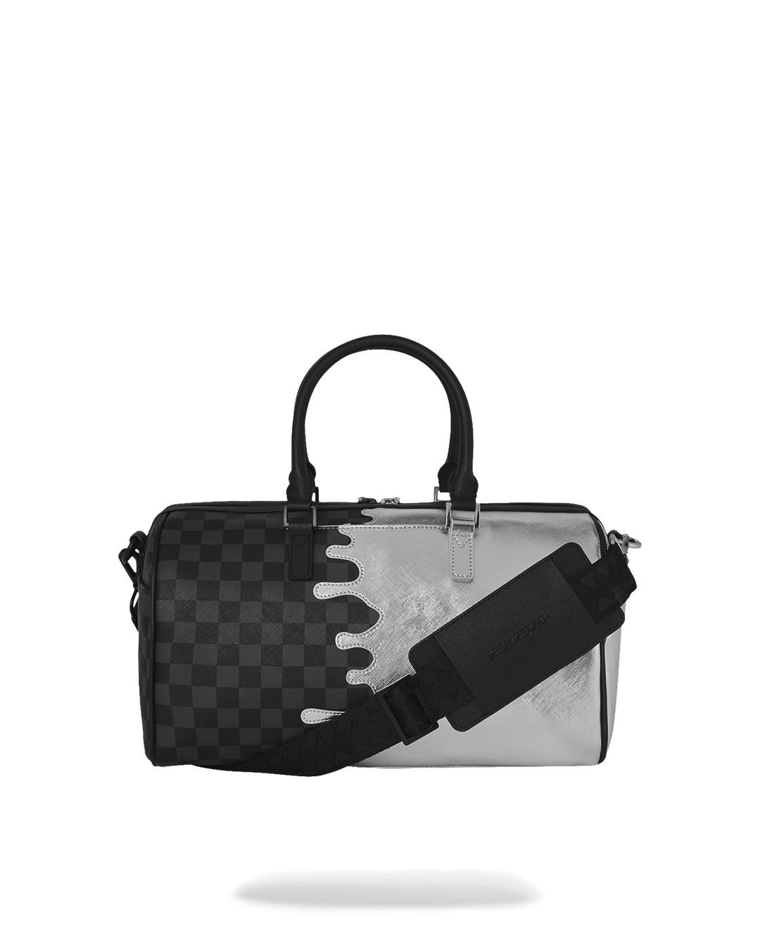 SILVER SIDE DRIP MINI DUFFLE