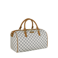 GRAFF EMBOSSED CREAM CHECK MINI DUFFLE