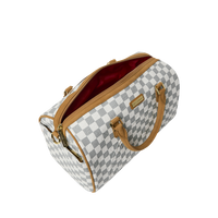 GRAFF EMBOSSED CREAM CHECK MINI DUFFLE