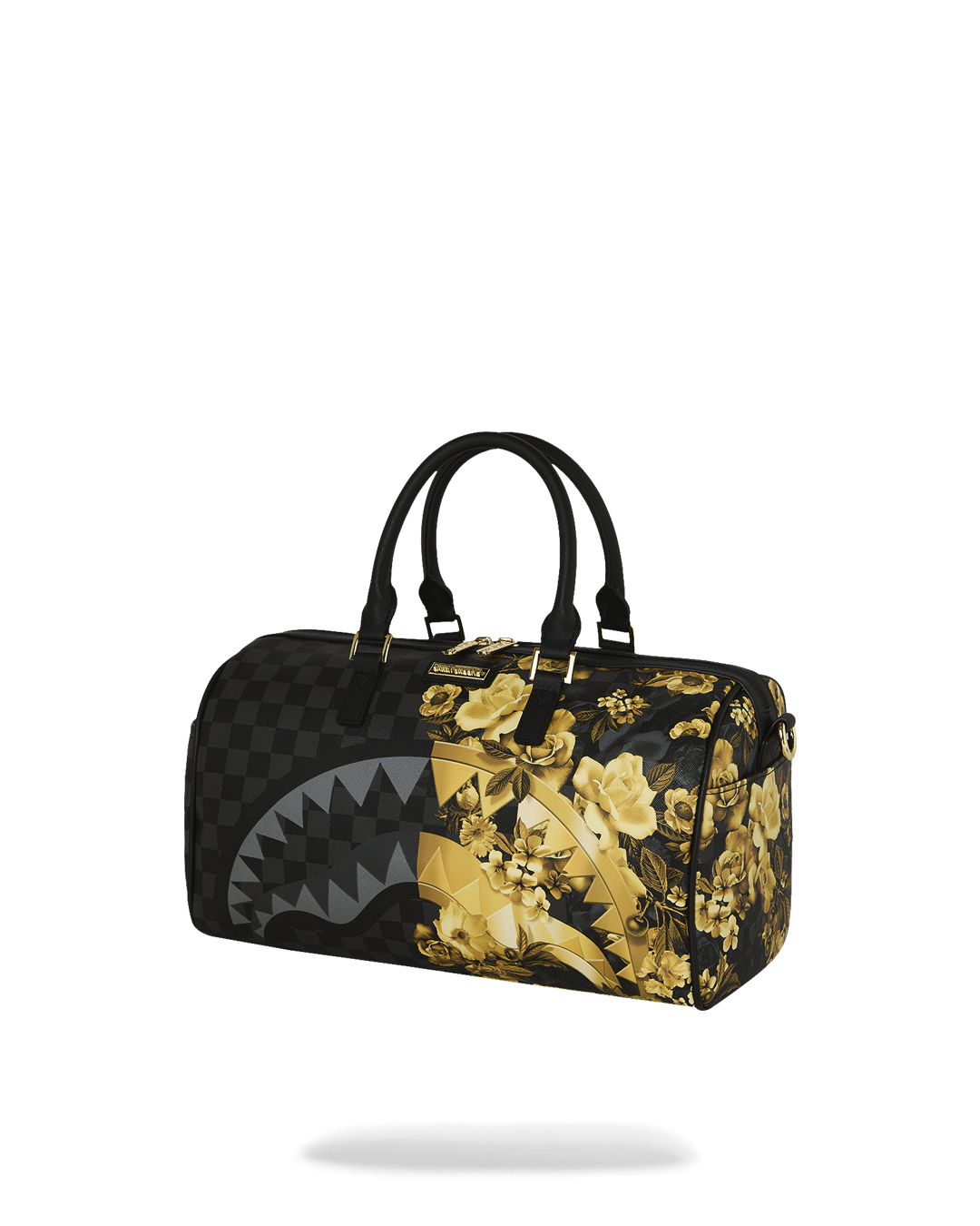GOLD FLORAL REMIX MINI DUFFLE