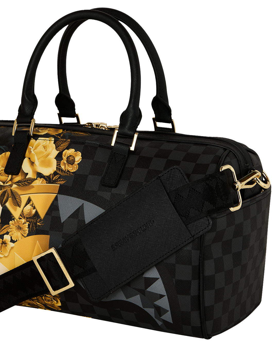 GOLD FLORAL REMIX MINI DUFFLE