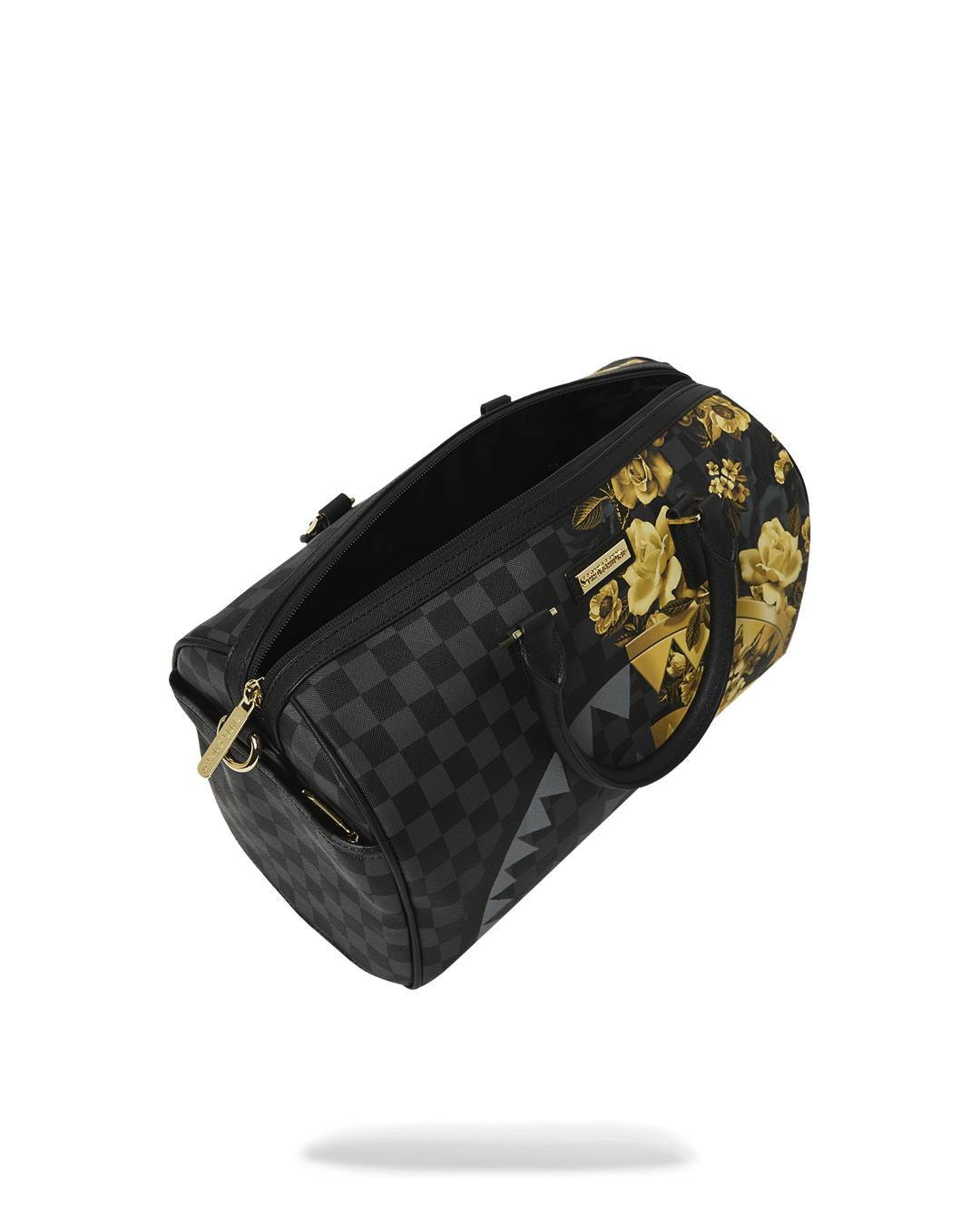 GOLD FLORAL REMIX MINI DUFFLE