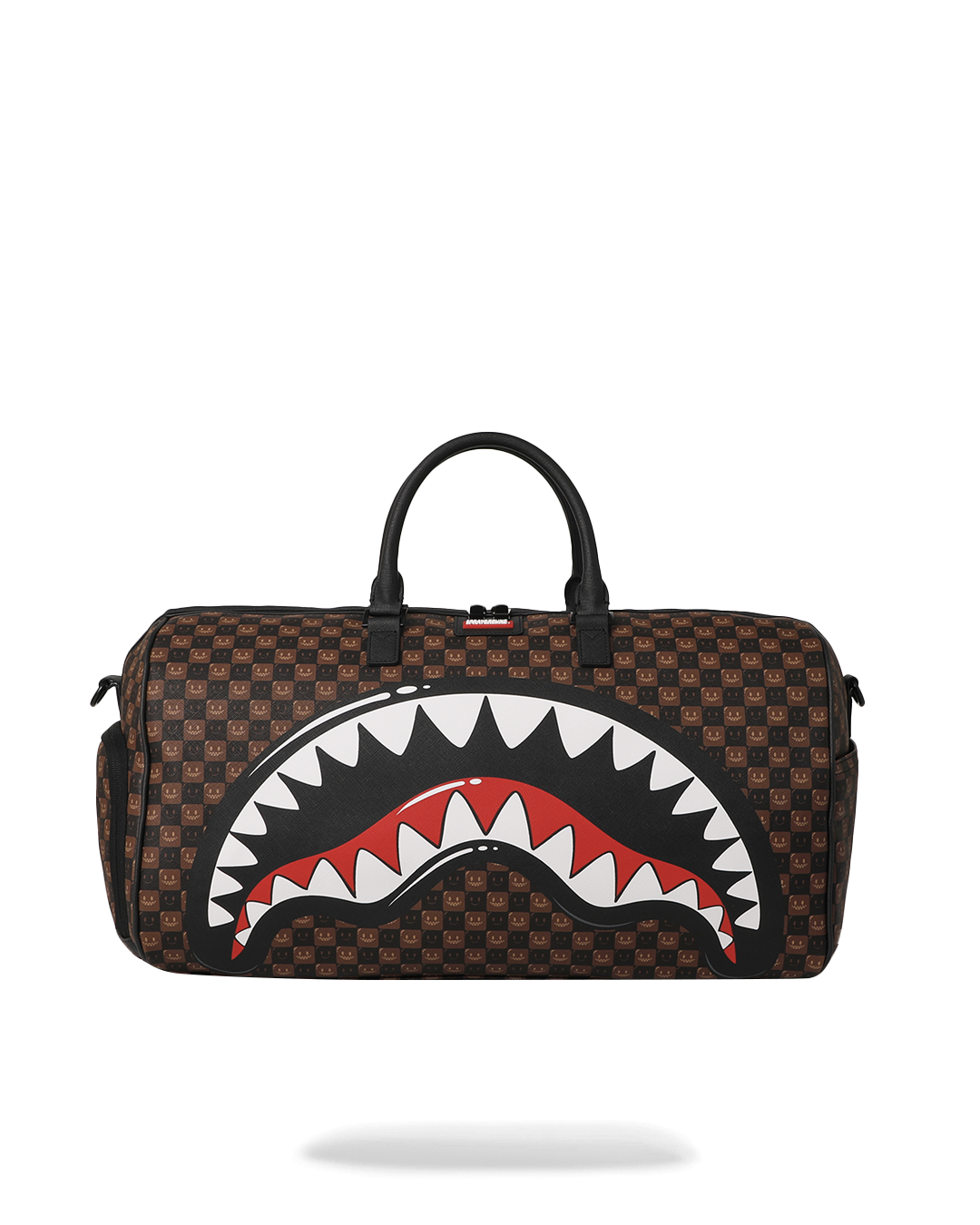 SHARKS IN PARIS WTF BUBBLE BROWN CHECK LARGE DUFFLE