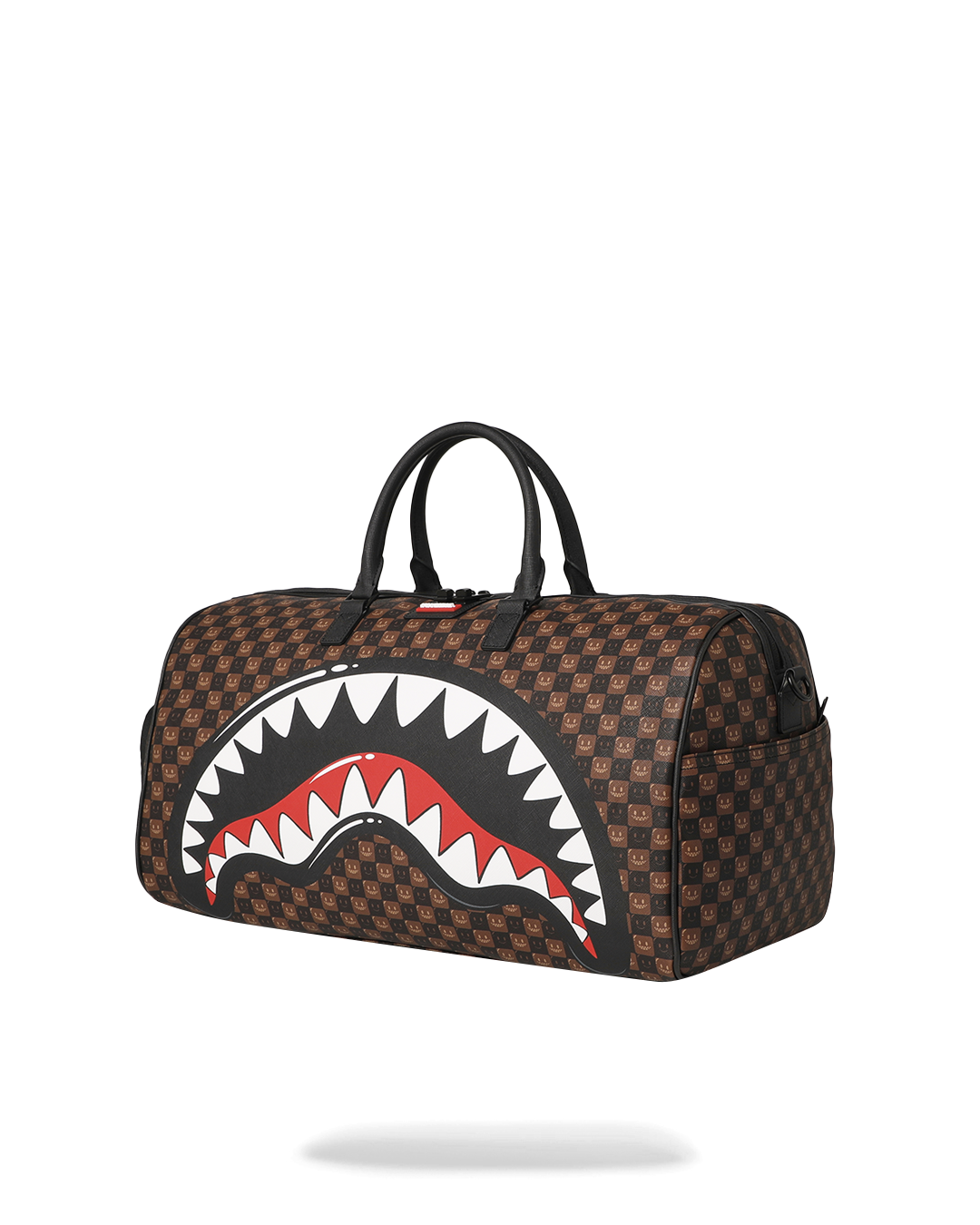 SHARKS IN PARIS WTF BUBBLE BROWN CHECK LARGE DUFFLE