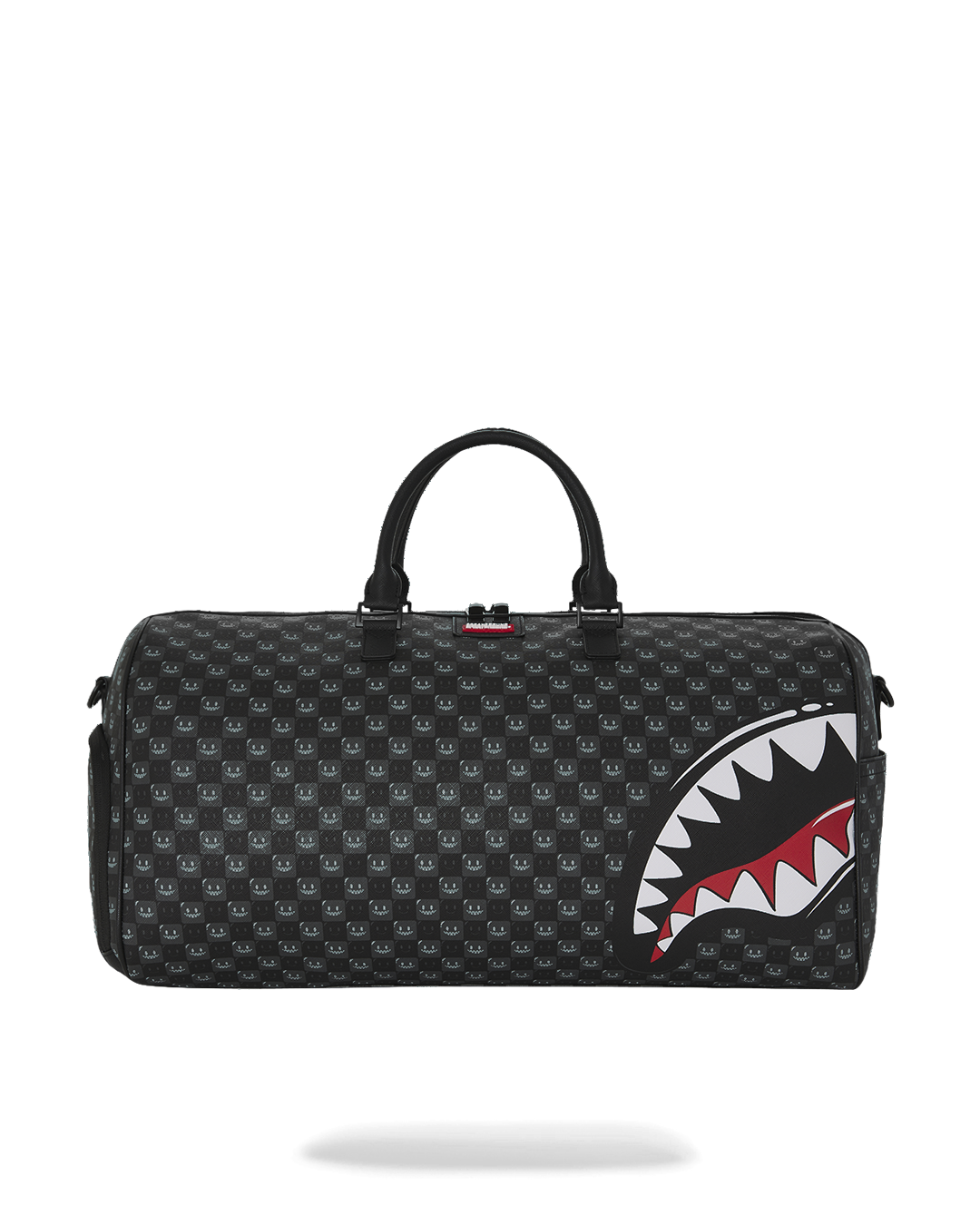 SHARKS IN PARIS WTF BUBBLY BLACK CHECK LARGE DUFFLE