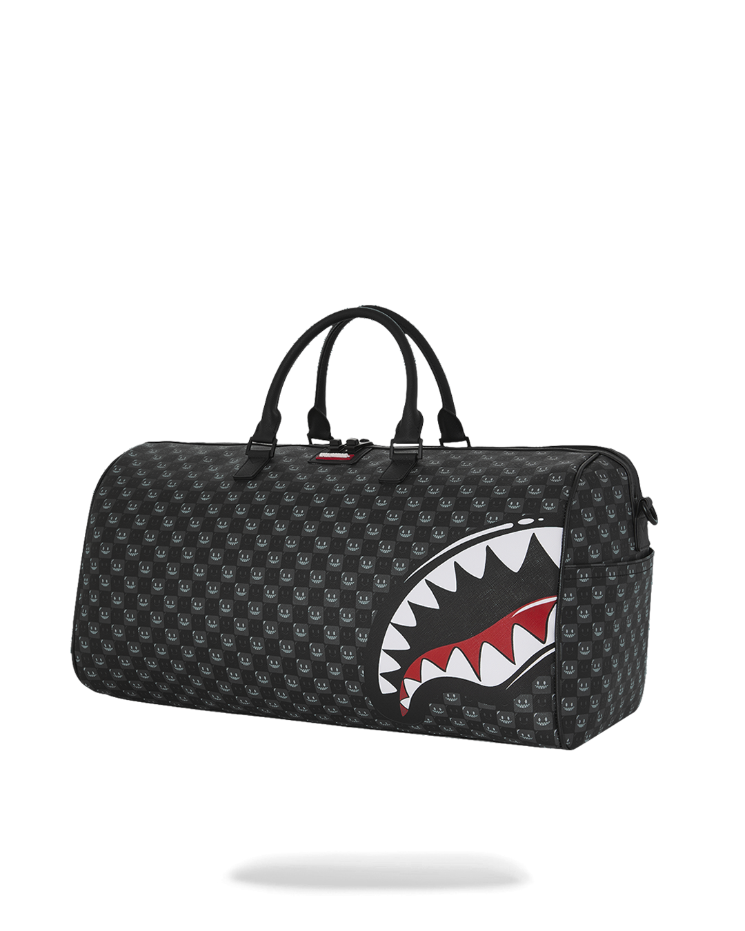 SHARKS IN PARIS WTF BUBBLY BLACK CHECK LARGE DUFFLE