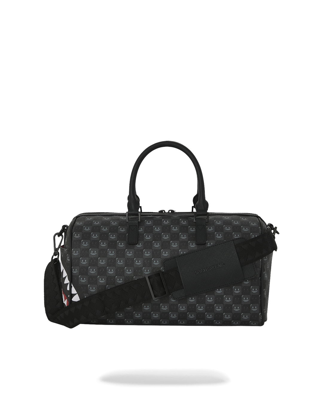 SHARKS IN PARIS WTF BUBBLY BLACK CHECK  MINI DUFFLE