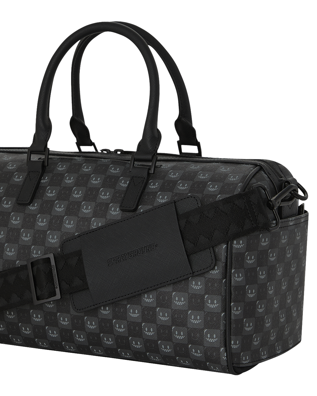 SHARKS IN PARIS WTF BUBBLY BLACK CHECK  MINI DUFFLE