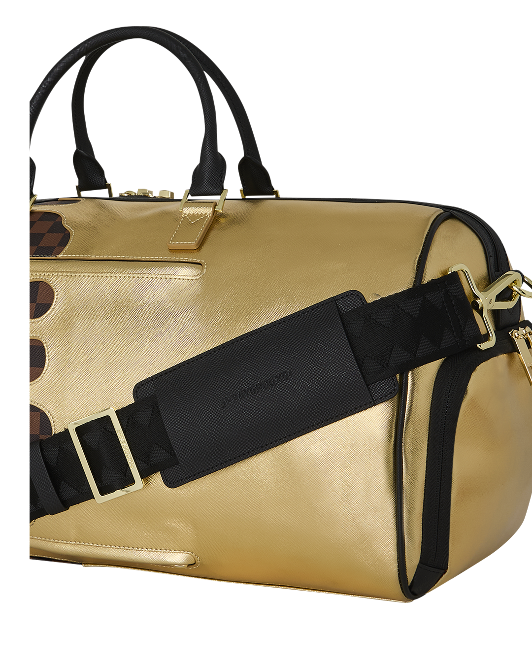 SHARKS IN PARIS GOLD DRIP LARGE DUFFLE