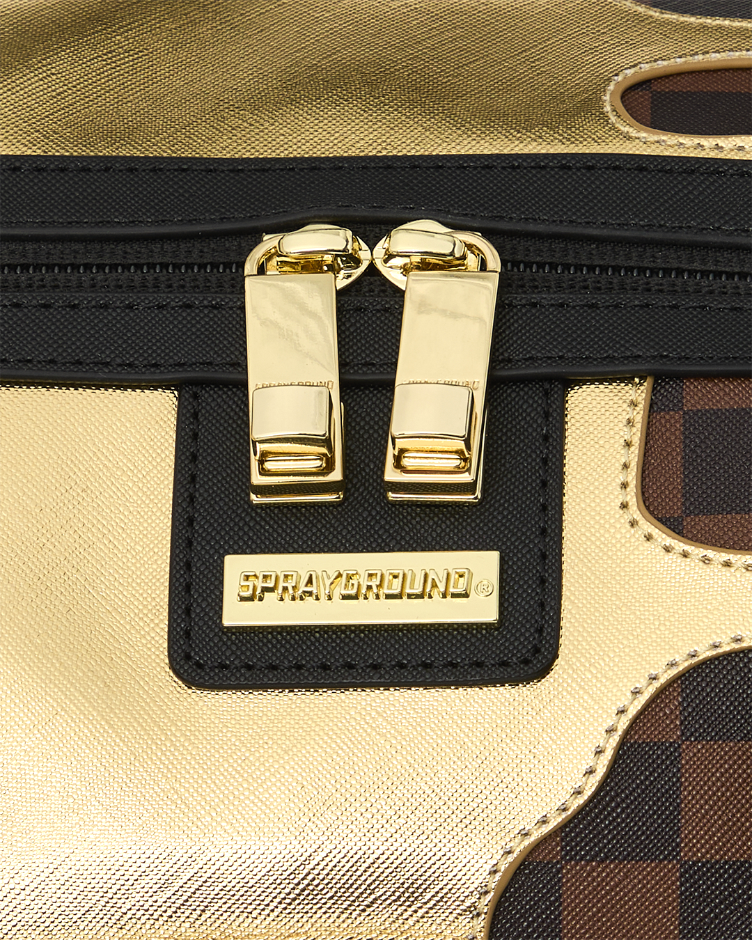 SHARKS IN PARIS GOLD DRIP LARGE DUFFLE