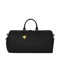 BLACKED OUT EMBOSSED GOLD TOOTH DUFFLE