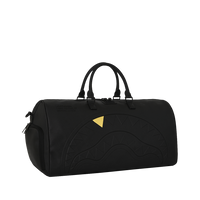 BLACKED OUT EMBOSSED GOLD TOOTH DUFFLE