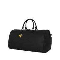 BLACKED OUT EMBOSSED GOLD TOOTH DUFFLE