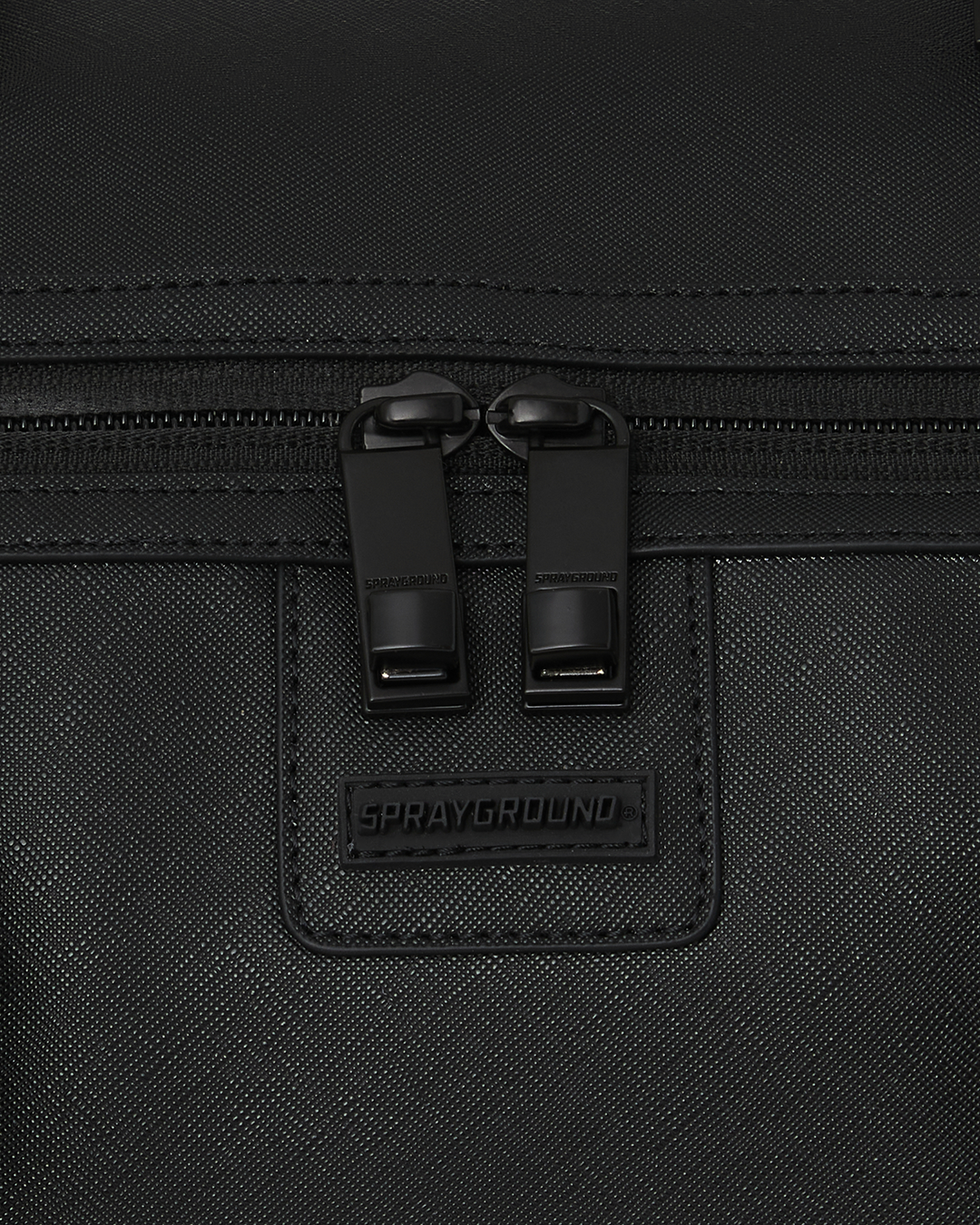 BLACKED OUT EMBOSSED GOLD TOOTH DUFFLE