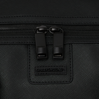 BLACKED OUT EMBOSSED GOLD TOOTH DUFFLE