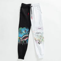 GRAFFITI STYLE SPLIT PANTS