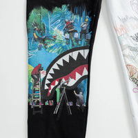 GRAFFITI STYLE SPLIT PANTS