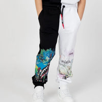 GRAFFITI STYLE SPLIT PANTS
