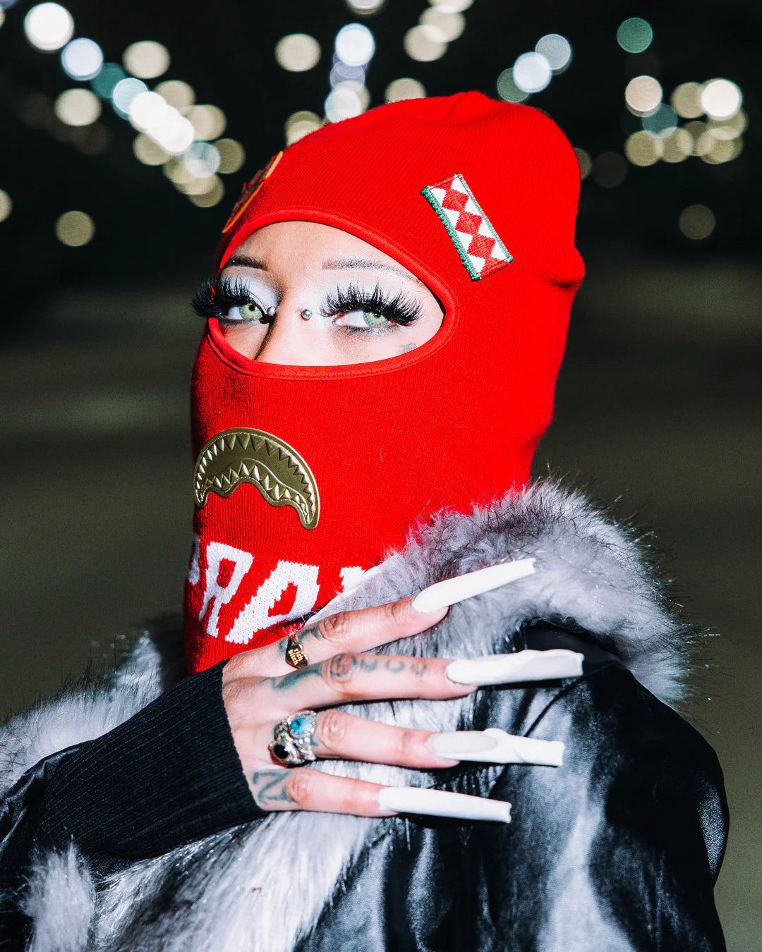 LUX PATCHES SKI MASK - spraygroundgcc
