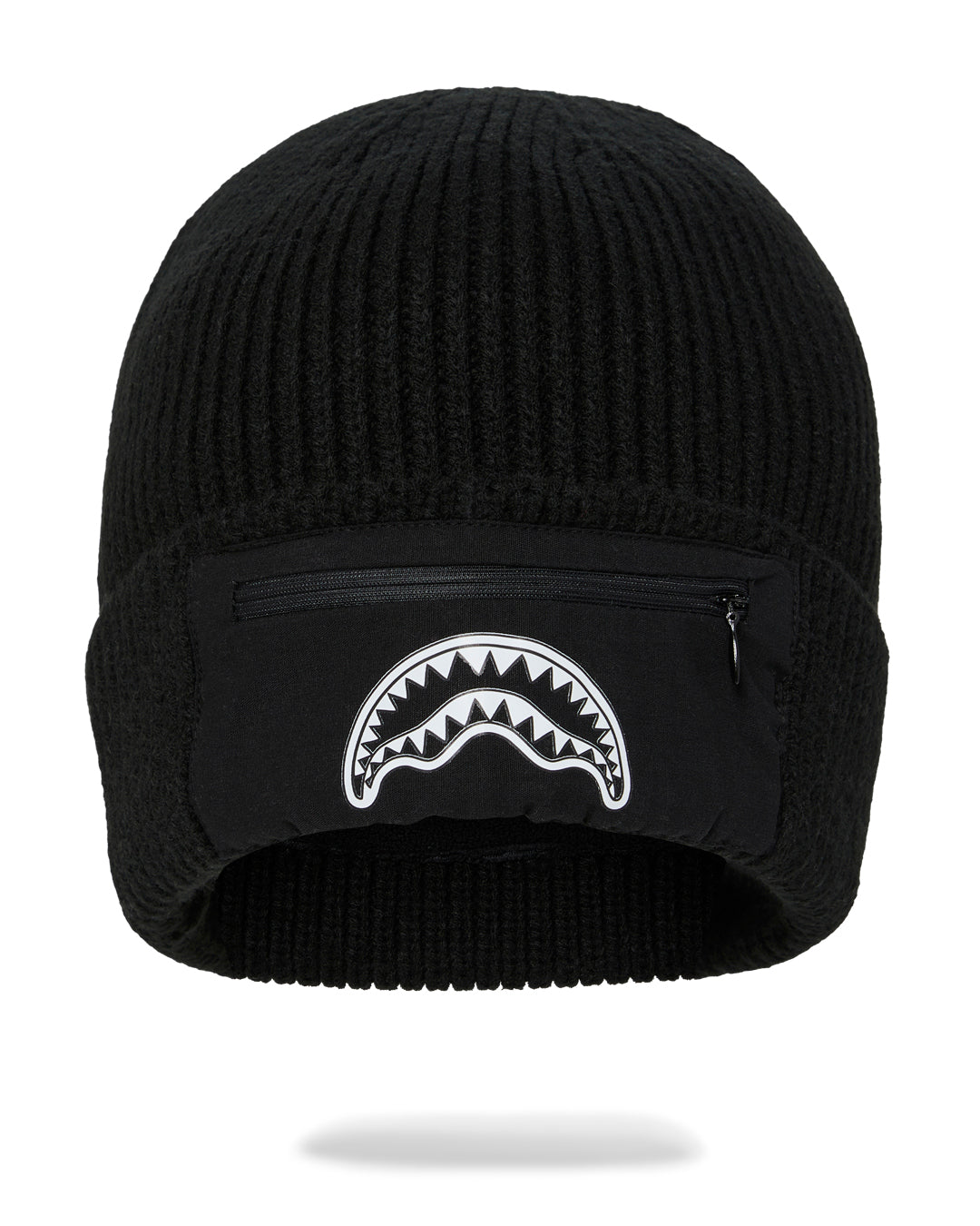 BLACK POCKET BEANIE