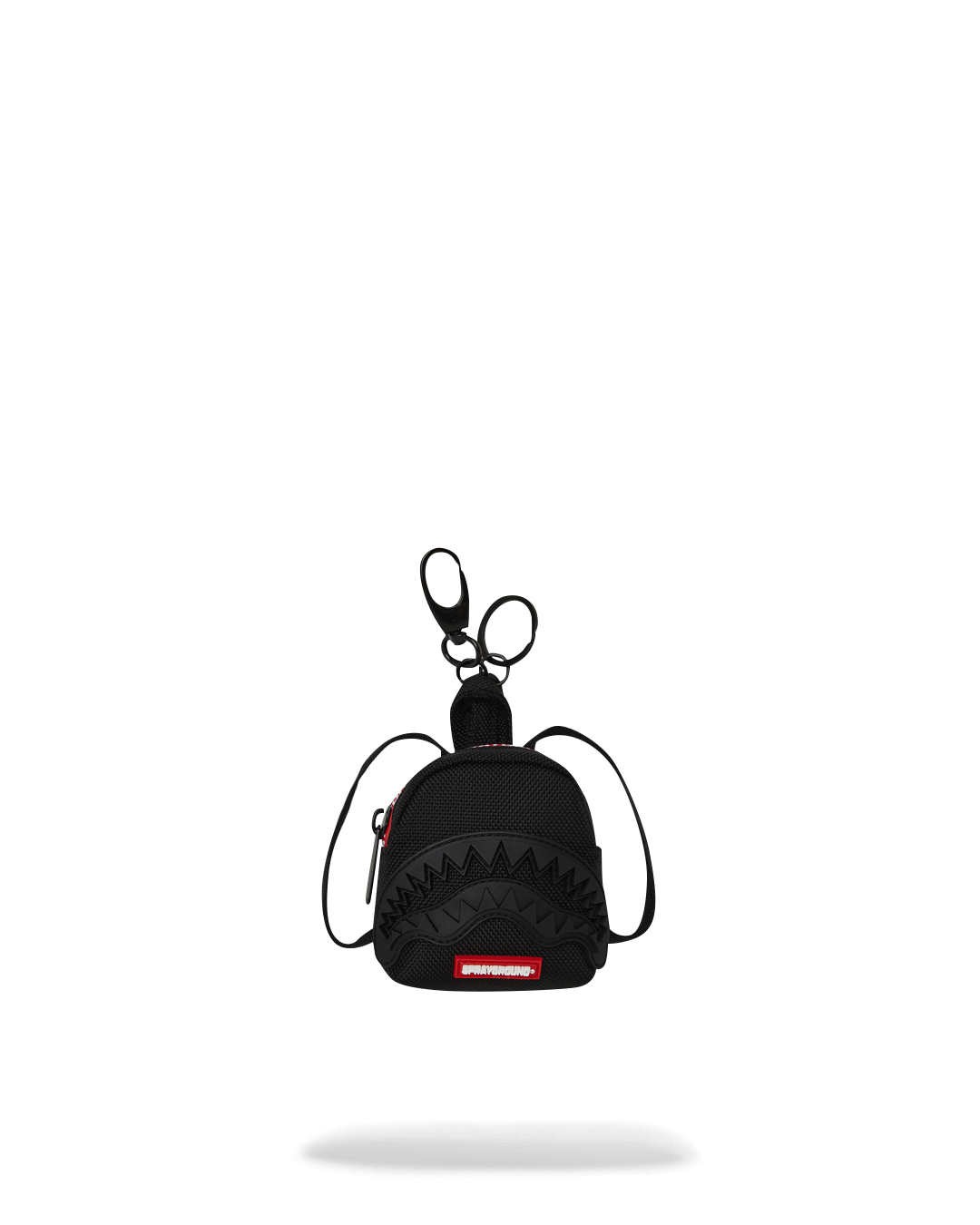 PRINTED ZIPPER SHARK KEYCHAIN