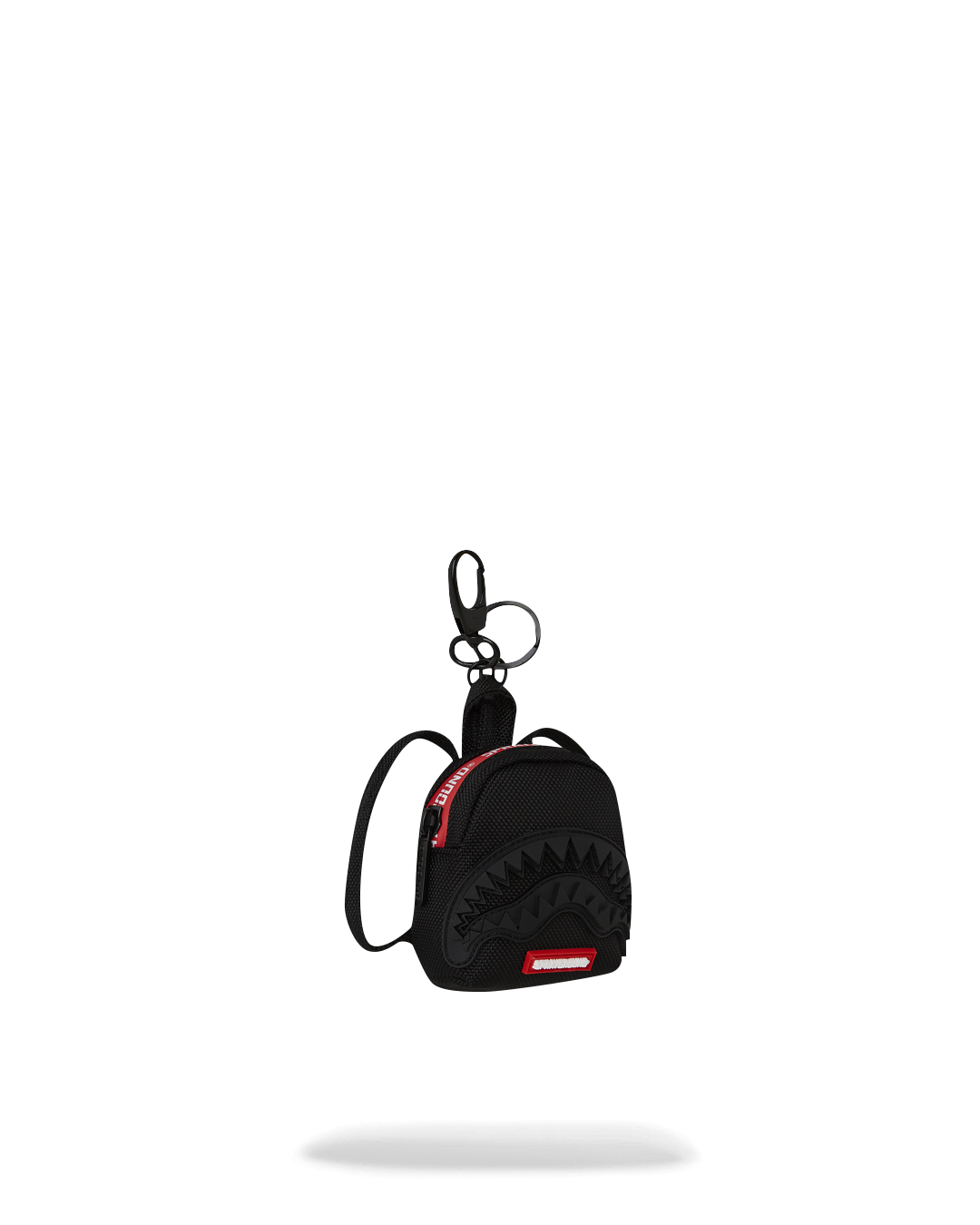 PRINTED ZIPPER SHARK KEYCHAIN