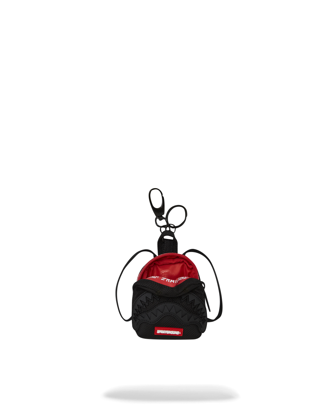 PRINTED ZIPPER SHARK KEYCHAIN